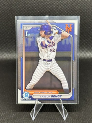 #ad Carson Benge 2024 Bowman Draft Chrome 1st Prospect #BCP 28 New York Mets QTY $4.25
