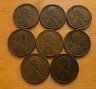 (8) 1913-S LINCOLN WHEAT PENNY CENT LOT - GOOD OR BETTER