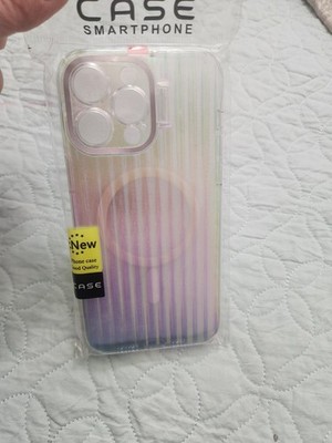 iPhone 14 Pro Max Case   Holographic Gradient Clear Protective Cover, New