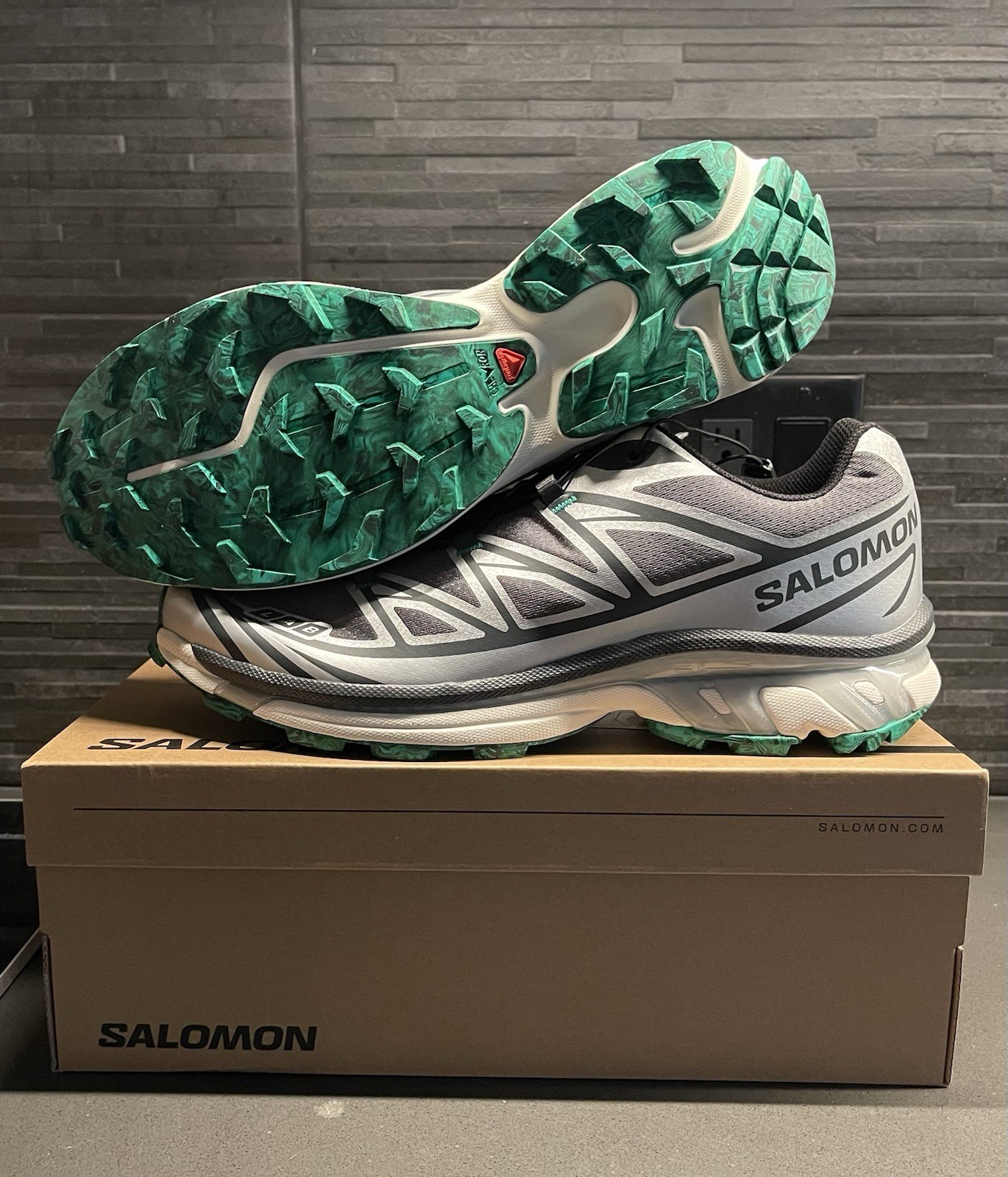 Salomon XT 6 Gore Tex END. Asfalto smeraldo taglia US 12 5 M *A MANO*