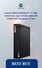 Lenovo Mini Desktop PC i7 10th Octa-Core, up to 32GB RAM 2TB NVMe SSD Windows 11
