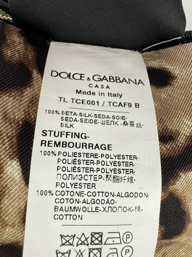Dolce and Gabbana Silk Twill Cushion Small/ Pillow Leopard print - 第 10/12 張圖片