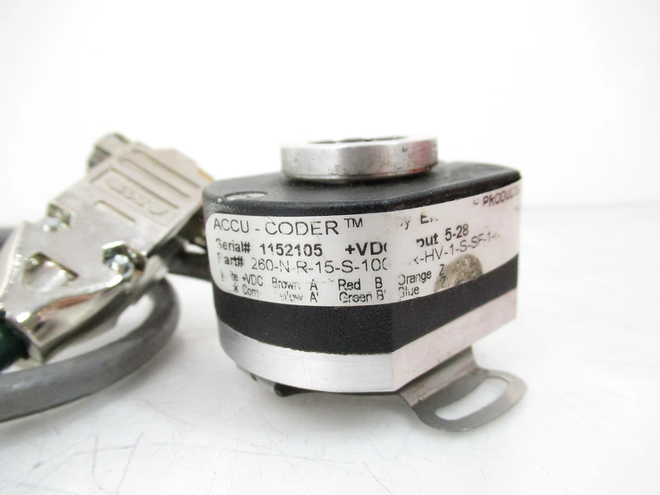 Accucoder 260-N-R-15-S-1000-R-HV-1-S-SF-1-N Incremental Encoder, 15" Cable - Image 2 of 4