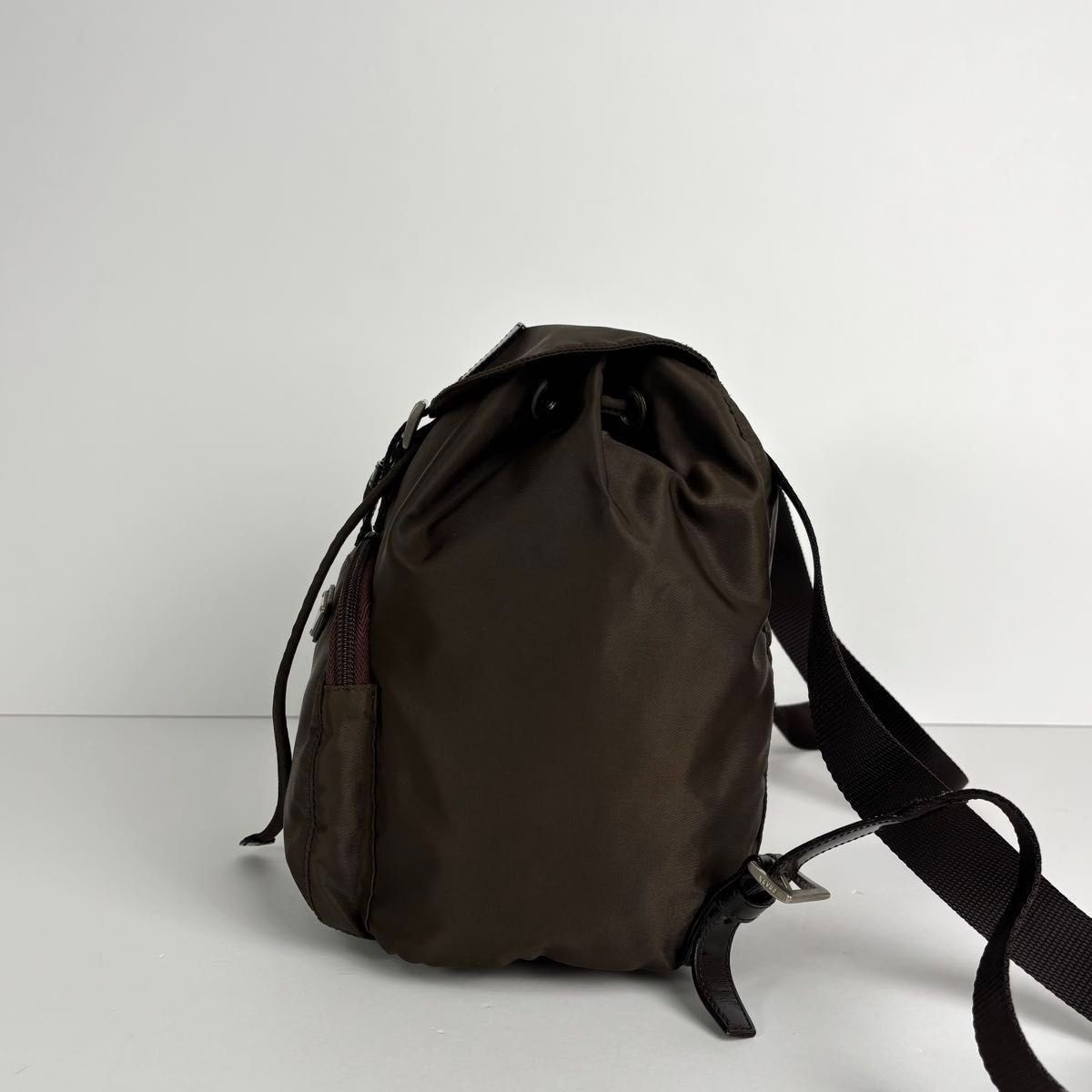 Excellent condition PRADA triangular logo backpac… - image 3