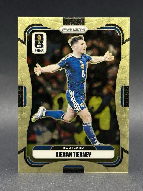 2026 Panini Prizm World Cup - Kieran Tierney Gold Vinyl 1/1 - Scotland 1-of-1