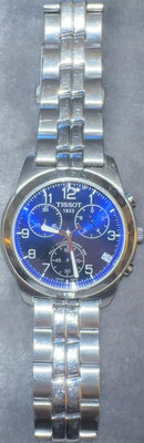 Tissot J378/478 Chronograph Blue Dial Sapphire Quartz Stainless Steel 50m