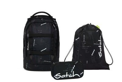 Satch Schulrucksack-Set PACK Ninja Matrix 3-teilig, Kollektion 2025