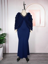 Long Dress Plus Size Abaya Women African Dashiki Bodycon Kaftan Evening Gown New