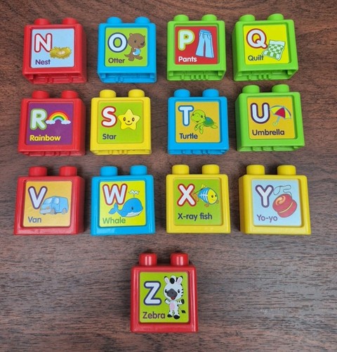 Lot of 13 VTech Sit-to-Stand Alphabet Train Replacement Letters Blocks - Picture 2 of 9