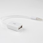 3.5mm Audio AUX Wtyczka na USB 2.0 Typ A Gniazdo OTG Konwerter Kabel adaptera