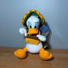 Disney Store World Parks 3 Three Caballeros Donald Duck Plush Grand Fiesta Ride
