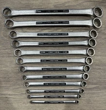 Craftsman USA Metric Box End Wrenches 6mm-30mm V SERIES GREAT SHAPE 12 PC