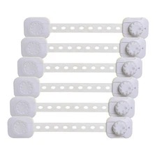 Dreambaby Twist 'N Lock Multipurpose Latch - Child Safety Locks - White - 6 P...