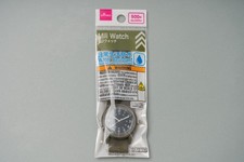 Daiso Mili Watch Military Style Wristwatch Water Resistant Japan