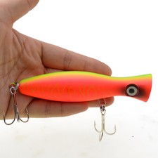 3PCS Fishing Bait Topwater Popper Floating Lure Bass Wobbler Crankbait 42g/12cm