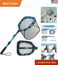 Aluminum Floating Fishing Net with Telescopic Handle - Lightweight & Foldable