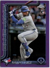 2025 Topps Chrome Logofractor Edition #105 Orelvis Martinez Purple /250 RC