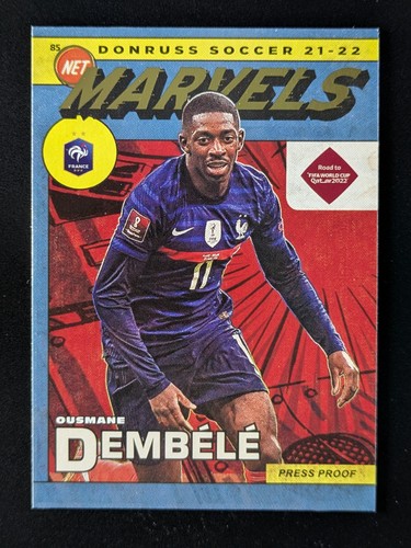 2021-22 Panini Donruss OUSMANE DEMBELE Net Marvels Press Proof France #6