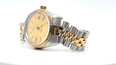 1982 Rolex Datejust 16031 Stainless Steel & 18k Yellow Gold | eBay