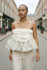 Future Collective Women's Slim Fit Ruched Bubble Tank Top 2X NWT