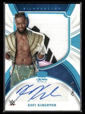 2022 Chronicles Kofi Kingston #SL-KKG Crown Royale Silhouettes Auto Platinum 1/1