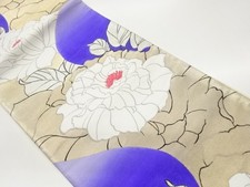 7802546: JAPANESE KIMONO JAPANESE FUKURO OBI / WOVEN FLOWER