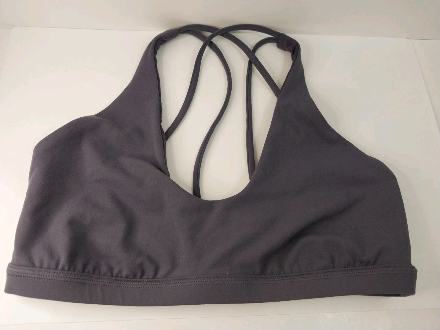 Lululemon Sports Bra Womens 8 Strappy Crossback Yoga Athletic Gym Top