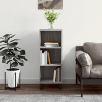 Sideboard Anrichte Grau Sonoma Eiche Holzwerkstoff 34,5X32,5X90 Cm