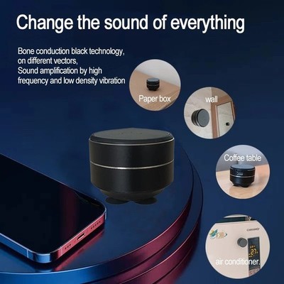 Bone Conduction Speaker TWS Bluetooth Mini Portable Stereo Metal Speaker