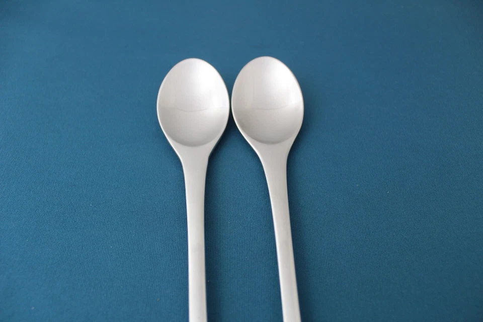 2 cucharaditas Dansk ODIN acero inoxidable satinado Japón 6 7/8" Foto 3 de 4