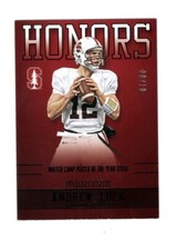 2015 PANINI STANFORD CARDINAL ANDREW LUCK #AL-STA HONORS BLACK 08/10