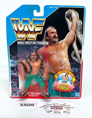 WWF wwe Vintage Hasbro Wrestler Jake The Snake Rob...