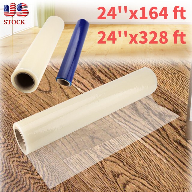 Carpet Protector 24 X 200 Plastic Film Paint Self Adhesive Cover