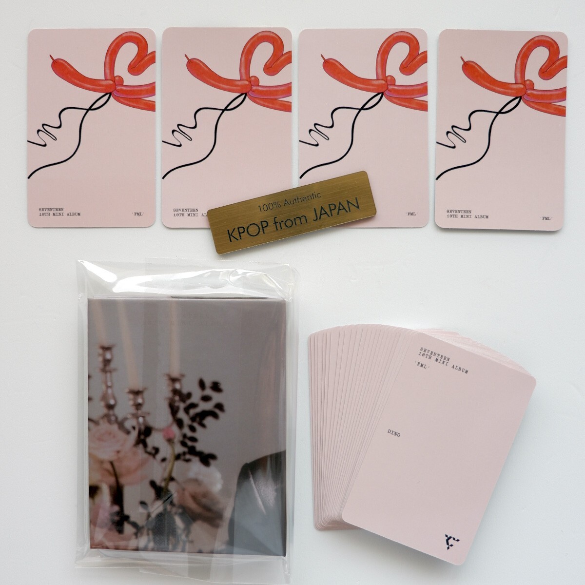 DINO SEVENTEEN FML CARAT ver. Complete Photocard Set 4pcs +