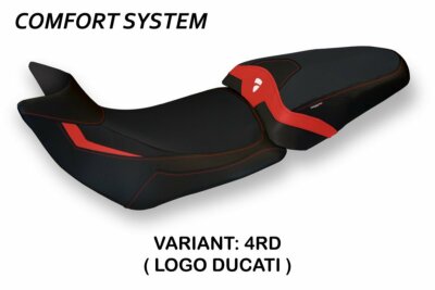 Ducati Multistrada 1260 Tappezzeria Italia Roter Sitzbezug Antirutschdesign