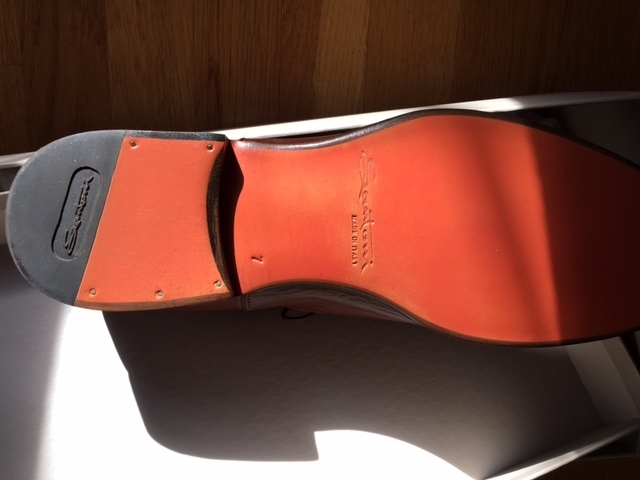 【サイン入】Santoni Fatto a Mano アデレード 5F 24cm Signed Santoni Fatto a Mano Adelaide 5F 24cm