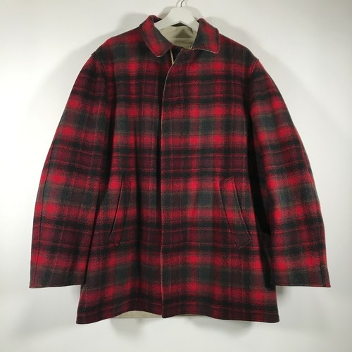 VTG 60s Pendleton Wool Red Plaid 