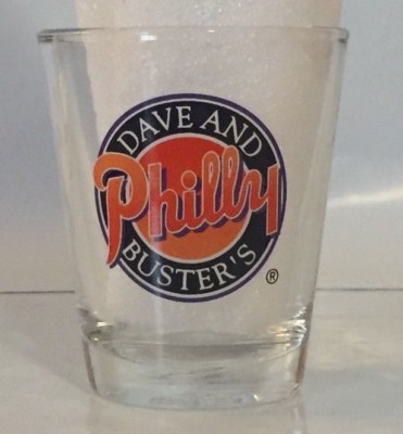 Dave & Buster's Philly shot glass Philadelphia
