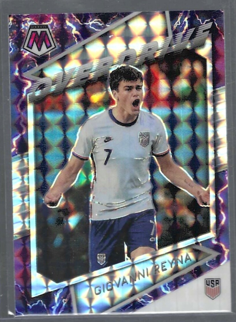 GIOVANNI REYNA 2021-22 PANINI MOSAIC WORLD CUP OVERDRIVE CASE HIT SSP PRIZM #3