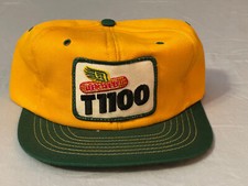 Vintage Genuine 1970's DEKALB T1100 Seed Yellow SnapBack Trucker Hat