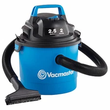 Vacmaster VOM205P Wall-Mount Compact Wet/Dry Vac, 2 Peak HP, 2.5 Gallons -