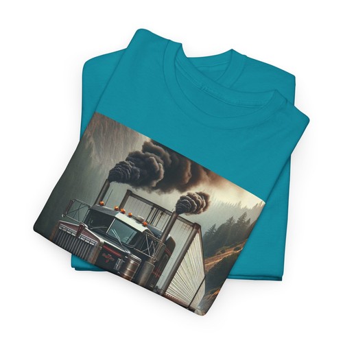 Retro Kenworth Semi Tee, Vintage Truck Driver Shirt, Diesel Engine Tshirt, Long - Picture 98 of 144