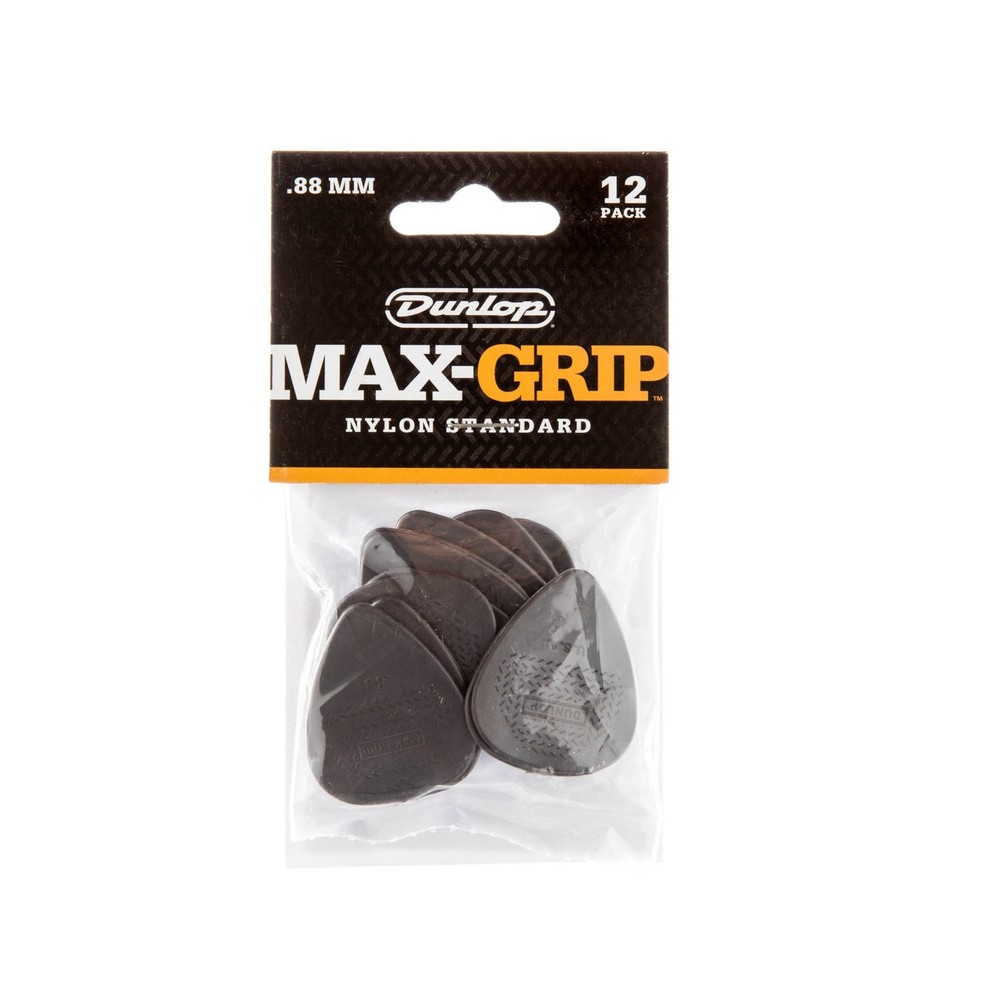 Dunlop Max-Grip® Standard Guitar Pick - .88mm - 12 Pack