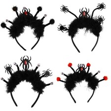 Spiders Headband Pompoms Headwear Halloween Party Props Karaoke Party