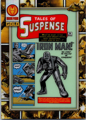 2025 Topps Chrome Marvel Gold Iron Man IM-1 Tales of Suspense #39 März 1963 Cov
