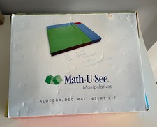 Math U See Manipulatives Math Algebra Decimal Insert Kit Blocks w/EXTRA PIECES 