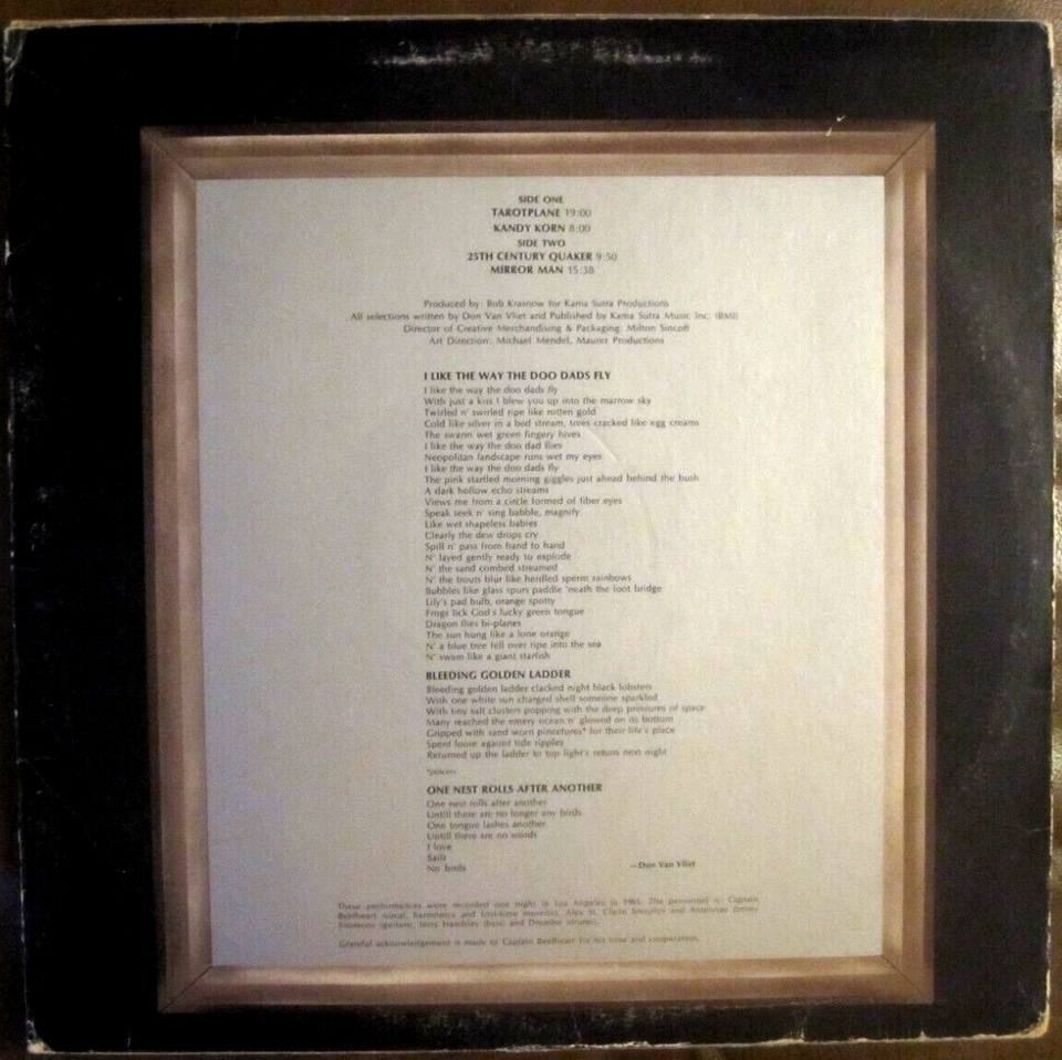 (NM LP)CAPTAIN BEEFHEART & HIS MAGIC BANDMIRROR MAN '71 ORIG. w/Die