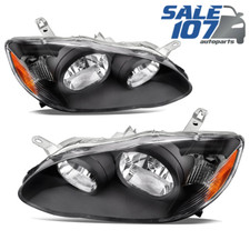 For 2003-2008 Toyota Corolla Headlamp Clear Headlights Housing Black Leftright For 2003-2008 Toyota Corolla Headlamp Clear Headlights Housing Black Leftright