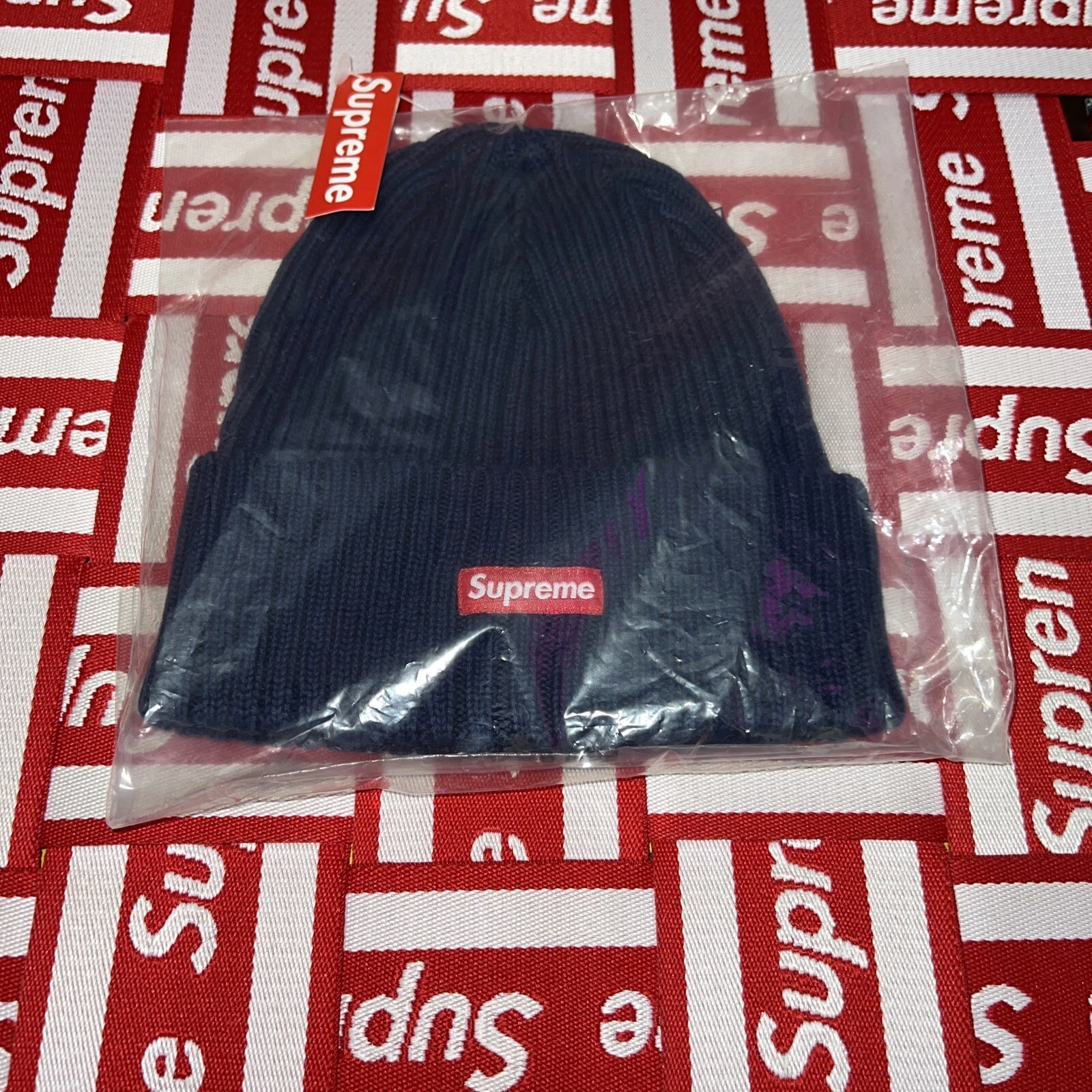 Bonnet surteint Supreme ! SS16 !!Indigo !NEUF AVEC ÉTIQUETTE !D/S !Vintage !Très rare !100% authentique !