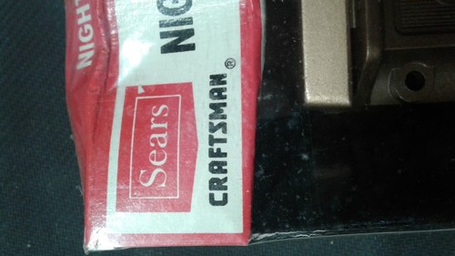 SEARS NOS Craftsman Vtg Rim Lock Night Latch 5818 Deadlock Keys SEALED Complete - Picture 2 of 15